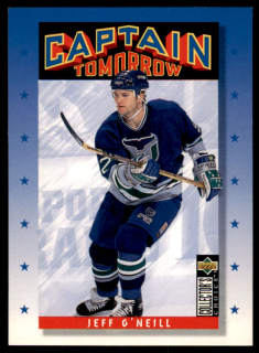 Hokejová karta Jeff O'Neill UD Coll. Choice 1996-97 Captain Tomorrow č. 343