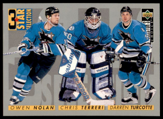 Hokejová karta Nolan / Terreri / Turcotte UD Coll. Choice 96-97 3 Star S. č. 330