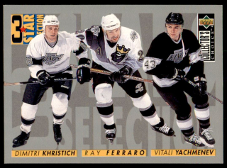 Hokejová karta Khristich / Ferraro / Yach UD Coll. Choice 96-97 3 Star S. č. 320