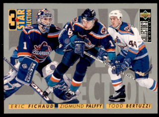 Hokejová karta Fichaud / Palffy / Bertuzzi UD Coll. Choice 96-97 3 Star S. č.323
