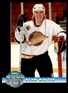 Hokejová karta Ryan Walter Pinnacle 1992-93 Good Guy č. 255