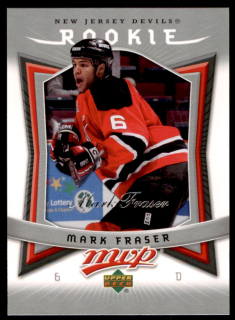 Hokejová karta Mark Fraser UD MVP 2007-08 Rookie č. 318