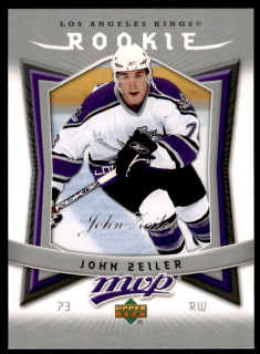 Hokejová karta John Zeiler UD MVP 2007-08 Rookie č. 330