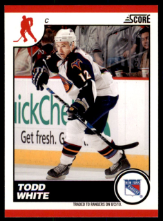 Hokejová karta Todd White Score 2010-11 karta č.53
