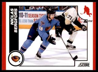 Hokejová karta Niclas Bergfors Score 2010-11 karta č.56