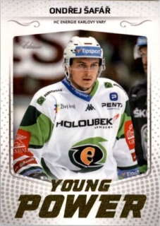 Hokejová karta Ondřej Šafář OFS 2018-19 Série 1 Young Power