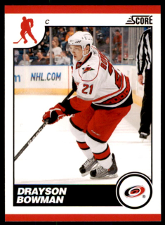 Hokejová karta Drayson Bowman Score 2010-11 karta č.118