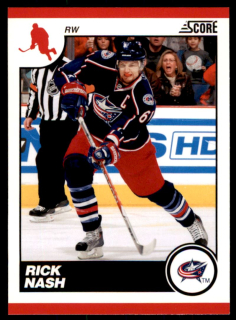 Hokejová karta Rick Nash Score 2010-11 karta č.156