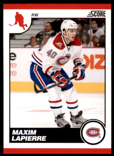 Hokejová karta Maxim Lapierre Score 2010-11 karta č.269