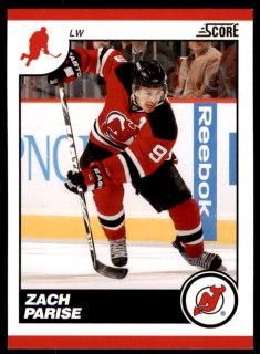 Hokejová karta Zach Parise Score 2010-11 karta č.292