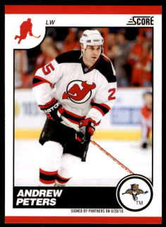 Hokejová karta Andrew Peters Score 2010-11 karta č.299