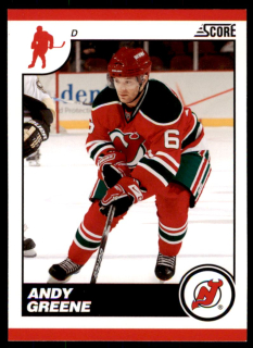 Hokejová karta Andy Greene Score 2010-11 karta č.303