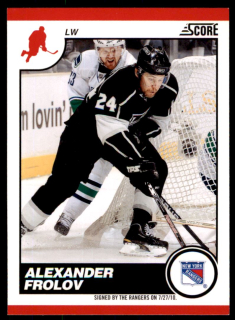 Hokejová karta Alexander Frolov Score 2010-11 karta č.322