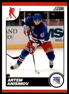 Hokejová karta Artem Anisimov Score 2010-11 karta č.327