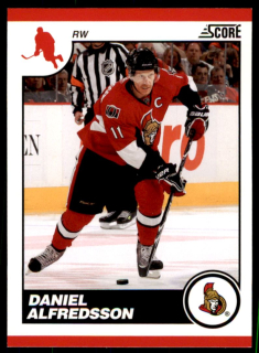 Hokejová karta Daniel Alfredsson Score 2010-11 karta č.337