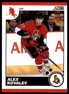 Hokejová karta Alex Kovalev Score 2010-11 karta č.342