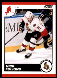 Hokejová karta Nick Foligno Score 2010-11 karta č.343