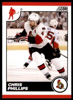 Hokejová karta Chris Phillips Score 2010-11 karta č.346