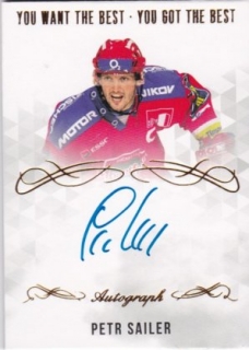 Hokejová karta Petr Sailer OFS 2018-19 Authentic Autograph Update (Best)