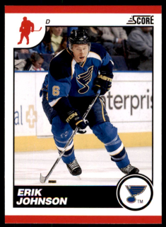 Hokejová karta Erik Johnson Score 2010-11 karta č.421