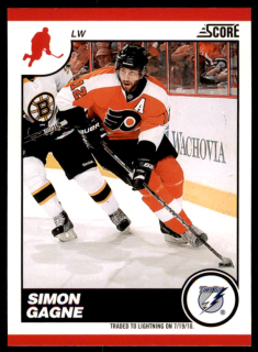 Hokejová karta Simon Gagne Score 2010-11 karta č.438