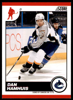 Hokejová karta Dan Hamhuis Score 2010-11 karta č.466