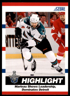 Hokejová karta Patrick Marleau Highlight Score 2010-11 karta č.496