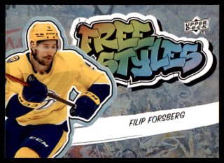 Hokejová karta Filip Forsberg UD S1 2022-23 Free Styles č. FS-12