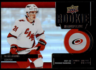 Hokejová karta Seth Jarvis UD S1 2022-23 Rookie Retrospective č. RR-1