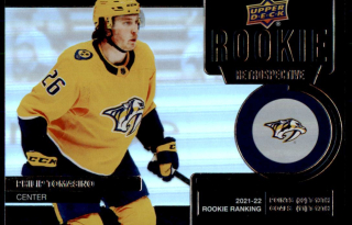 Hokejová karta Philip Tomasino UD S1 2022-23 Rookie Retrospective č. RR-3