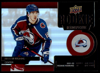 Hokejová karta Alex Newhook UD S1 2022-23 Rookie Retrospective č. RR-16