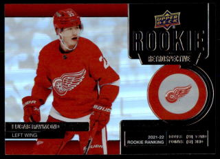 Hokejová karta Lucas Raymond UD S1 2022-23 Rookie Retrospective č. RR-11