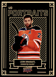 Hokejová karta Leon Draisaitl UD S1 2022-23 UD Portraits č. P-19