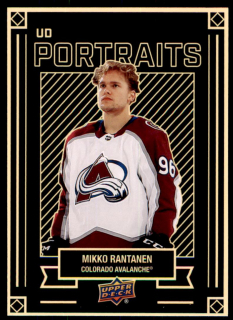Hokejová karta Mikko Rantanen UD S1 2022-23 UD Portraits č. P-3