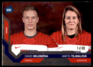 Hokejová karta Sklenička / Tejralová Moje kartičky 2022 paralelní /88 č. 85