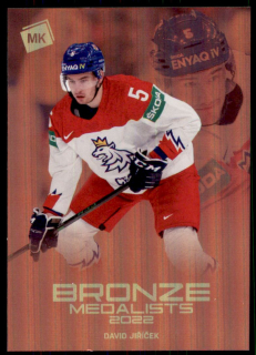 Hokejová karta David Jiříček Moje kartičky 2022 Bronze Medalists č. BM-4