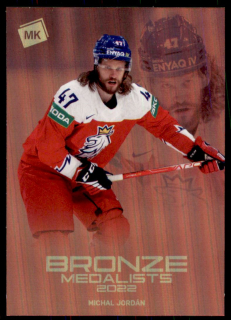Hokejová karta Michal Jordán Moje kartičky 2022 Bronze Medalists č. BM-5