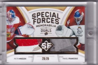 Hokejová karta Mrázek / Francouz Moje kartičky 2022 Special Forces Duals /20