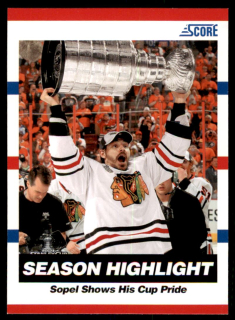 Hokejová karta Brent Sopel Panini Score 2010-11 Season Highlight č. 33