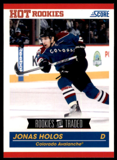 Hokejová karta Jonas Holos Panini Score 2010-11 Hot Rookies č. 597