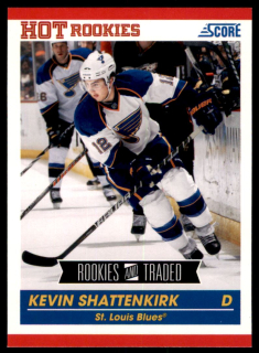 Hokejová karta Kevin Shattenkirk Panini Score 2010-11 Hot Rookies č. 601