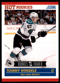 Hokejová karta Tommy Wingels Panini Score 2010-11 Hot Rookies č. 656