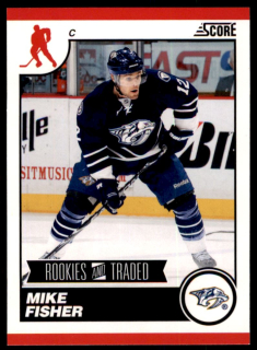 Hokejová karta Mike Fisher Panini Score 2010-11Rookie and Traded řadová č. 582