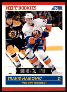 Hokejová karta Travis Hamonic Panini Score 2010-11 Hot Rookies č. 618