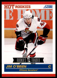 Hokejová karta Jim O'Brien Panini Score 2010-11 Hot Rookies č. 628