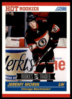 Hokejová karta Jeremy Morin Panini Score 2010-11 Hot Rookies č. 633