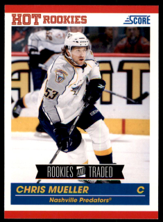 Hokejová karta Chris Mueller Panini Score 2010-11 Hot Rookies č. 635