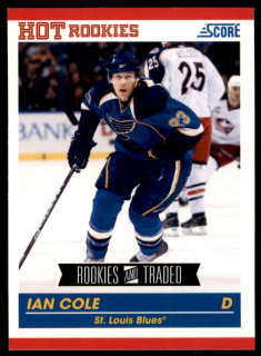 Hokejová karta Ian Cole Panini Score 2010-11 Hot Rookies č. 647