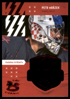 Hokejová karta Petr Mrázek Legendary Cards 2022 Saves Help EXPO Pardubice