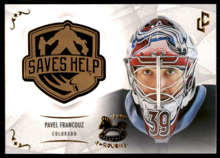 Hokejová karta Pavel Francouz Legendary Cards Saves Help EXPO Pardubice č.SH-006